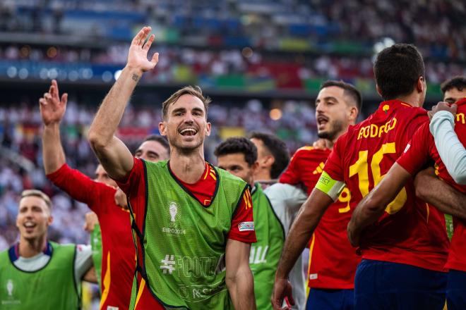 Fabián Ruiz celebrando el pase a las semifinales (Cordon Press)