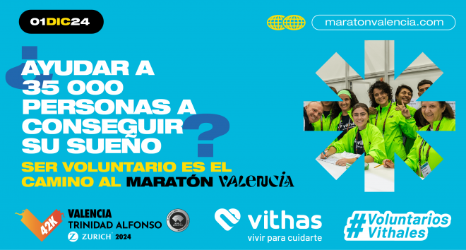 El Medio y el Maratón Valencia buscan 4000 voluntarios