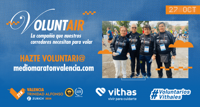 El Medio y el Maratón Valencia buscan 4000 voluntarios