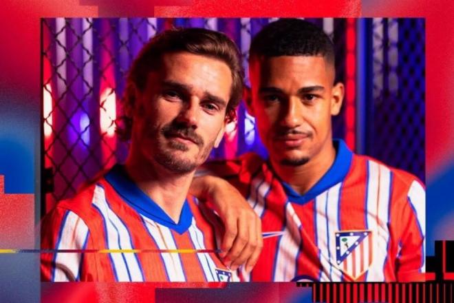 Así luce la nueva camiseta del Atlético de Madrid 2024/2025.