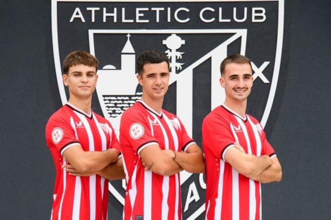 Eneko Aguilar, Ekain Azkune y Eñaut Lete se incorporan al Bilbao Athletic.