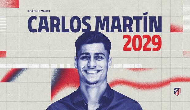 Carlos Martín, renovado y ascendido.