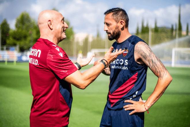 Julián Calero y Morales, durante la pretemporada (Foto: LUD).