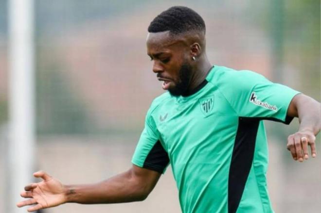 El delantero Iñaki Williams se entrena en Lezama (Foto: Athletic Club).