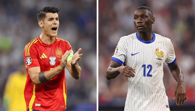 Álvaro Morata y Kolo Muani, durante la Eurocopa (Fotos: Cordon Press).