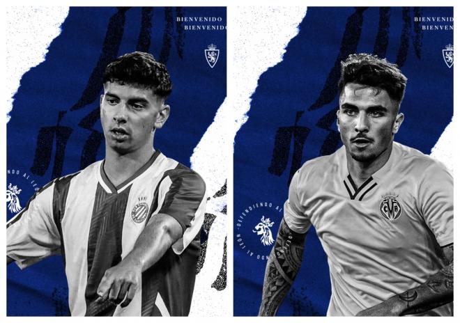 Gori Gracia y Dani Tasende, nuevos jugadores del Real Zaragoza.