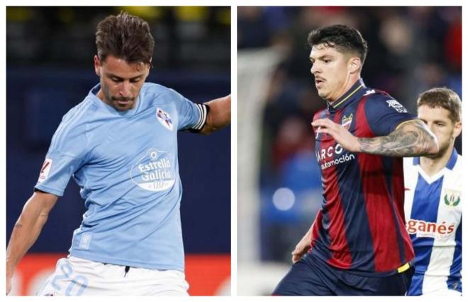 Kevin Vázquez y Ander Capa, dos jugadores en la agenda del Sporting (Fotos: LALIGA).