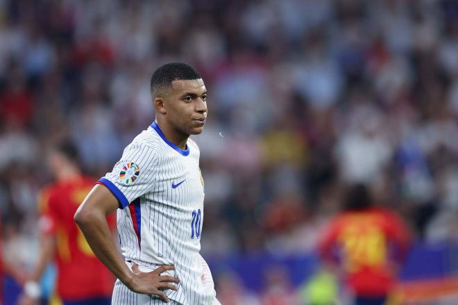 Kylian Mbappé, durante el España-Francia de la Eurocopa (Foto: Cordon Press).