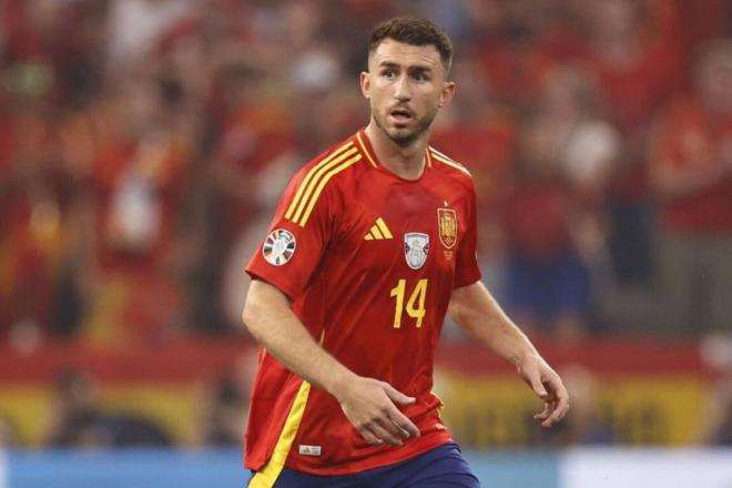 Enorme el central Aymeric Laporte en la Eurocopa de Alemania (Foto: RFEF).