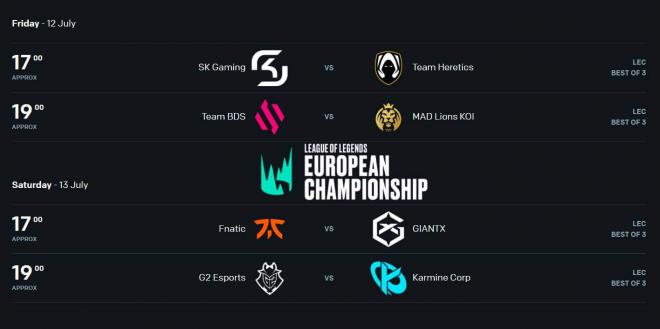 Los playoffs del Summer Split de LEC 2024