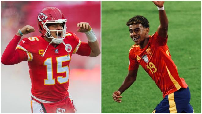 Patrick Mahomes y Lamine Yamal (RR.SS)