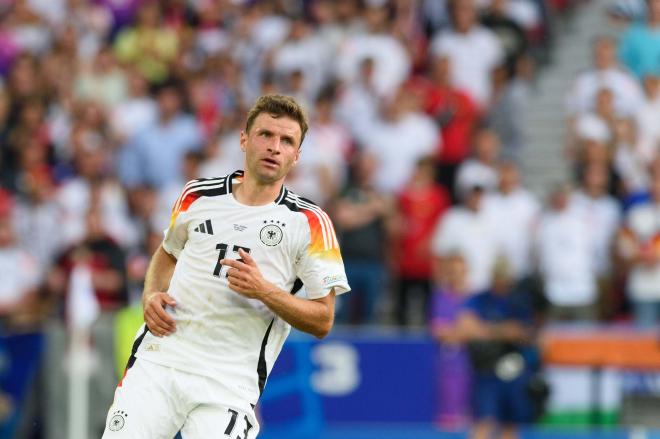 Thomas Müller, en un partido de Alemania durante la Eurocopa (Foto: Cordon Press).