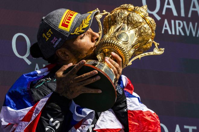 Lewis Hamilton, en el GP de Silverstone (Foto: Cordon Press).