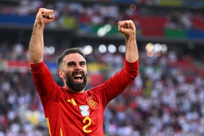 Dani Carvajal, jugador del Real Madrid, en la Eurocopa 2024 (Foto: Cordon Press)