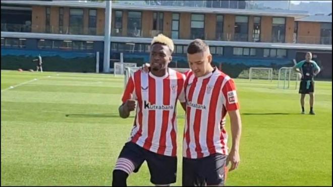 Alvaro Djaló y Andoni Gorosabel en Lezama: los fichajes del Athletic