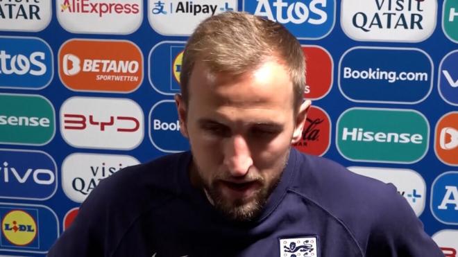 Harry Kane, después del partido contra Países Bajos.