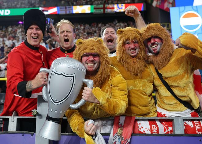 Aficionados ingleses en la Eurocopa 2024 (Foto: Cordon Press)