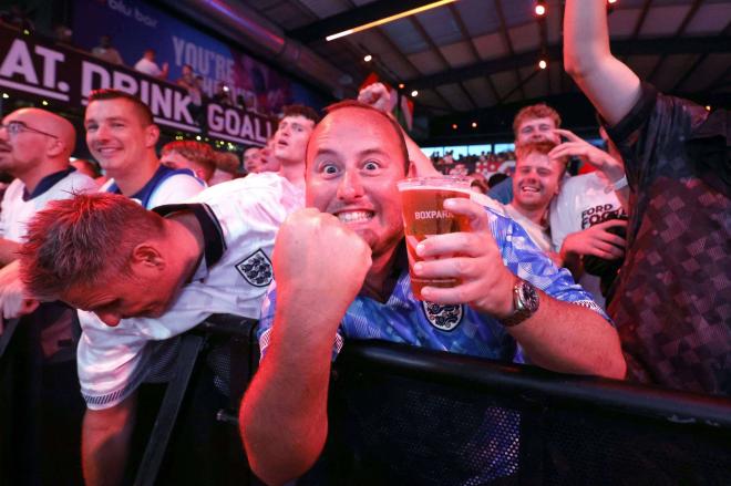 Aficionados de Inglaterra durante la Eurocopa 2024 (Foto: Cordon Press)