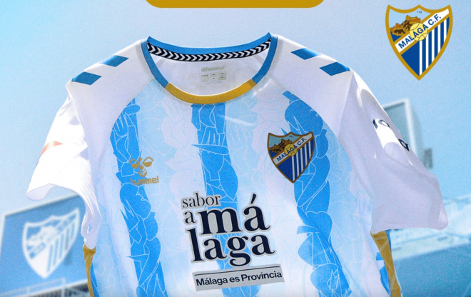 Camiseta del Málaga para la nueva temporada 2024/25.