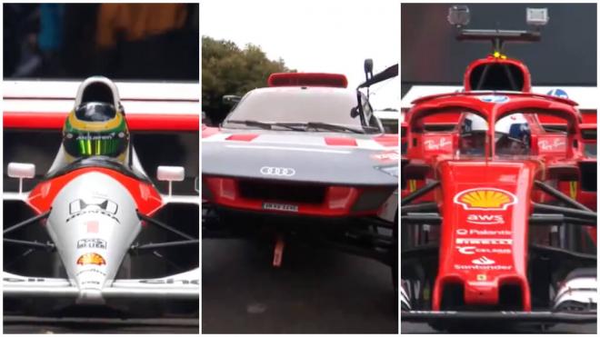 El McLaren de Ayrton Senna, en el Festival GoodWood (Foto: DAZN).