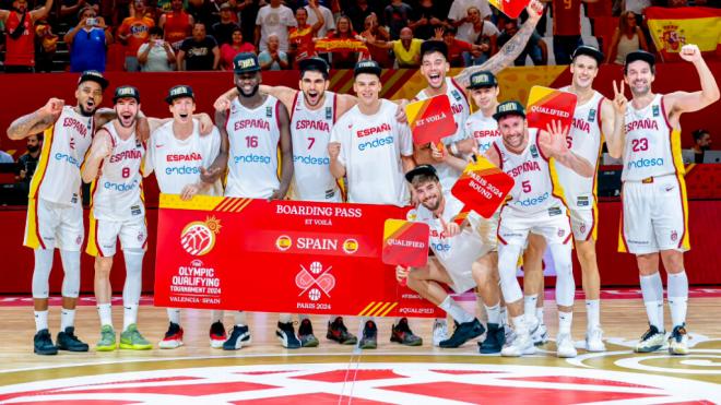 La Selección Española, con el billete de los Juegos Olímpicos (@BaloncestoESP)