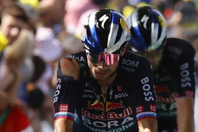 Primoz Roglic, durante el Tour de Francia (Foto: EFE).