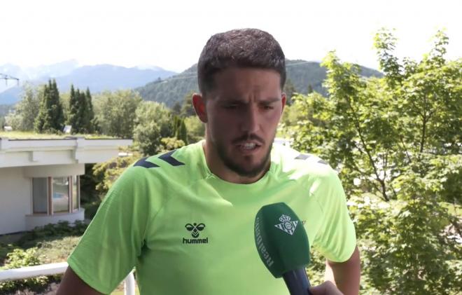 Pablo Fornals, en su entrevista.