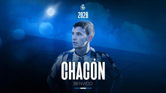 Luis Chacón, nuevo fichaje del RC Deportivo (Foto: RC Dépor).