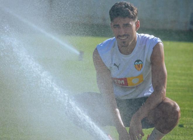 André Almeida, en la pretemporada (Foto: Valencia CF).