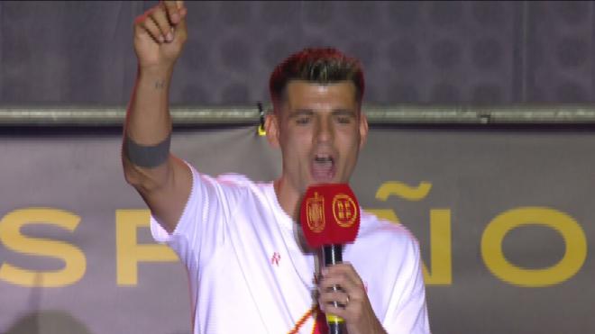 Álvaro Morata, maestro de ceremonias en la fiesta de la Eurocopa