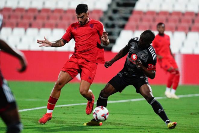 Isaac Romero, ante el Orlando Pirates (Foto: SFC).