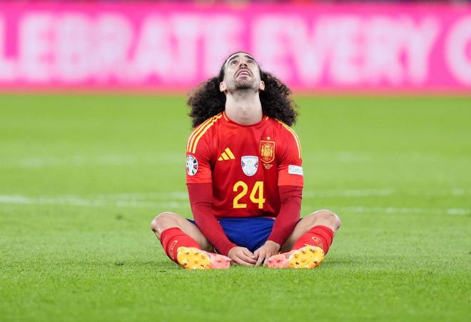 Marc Cucurella, en la final de la Eurocopa (Foto: Cordon Press).