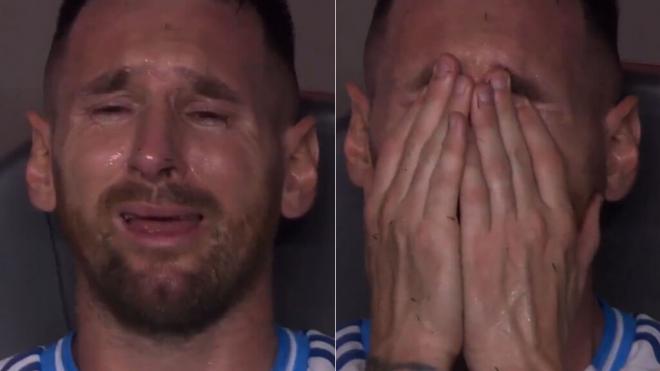 Las lágrimas de Messi dan la vuelta el mundo: desconsolado tras caer lesionado