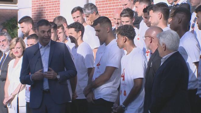 Pedro Sánchez y su discurso a la Selección Española