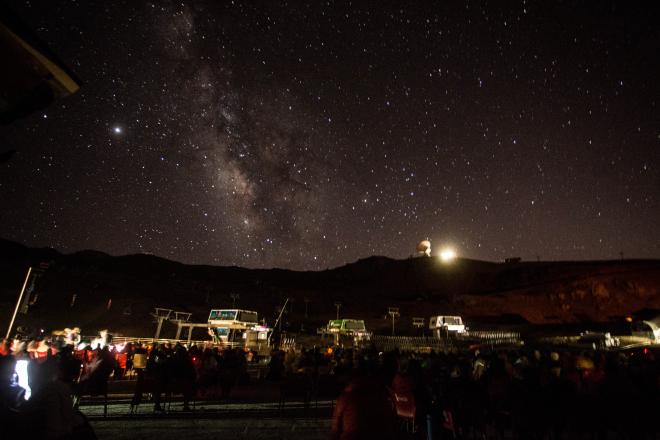 Observación de perseidas desde Sierra Nevada.