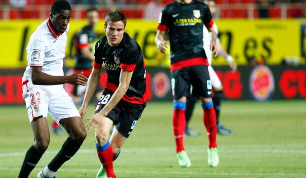 El día del debut de Saúl Ñíguez en el Sánchez-Pizjuán. (Foto: Atlético de Madrid)