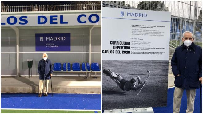 Carlos del Coso, en la inauguración de su campo de hockey (RR.SS)