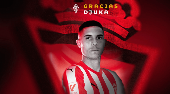 Djuka dice adiós al Sporting (Foto: Sporting de Gijón).