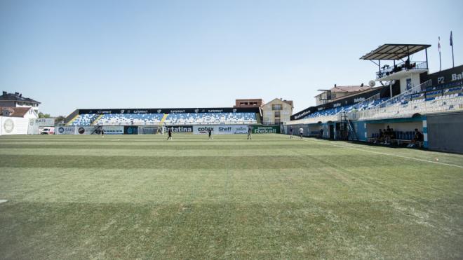 Stadium “Zahir Pajaziti”, lugar donde la UE Santa Coloma se jugará seguir en la Champions League (foto: Cordon Press).