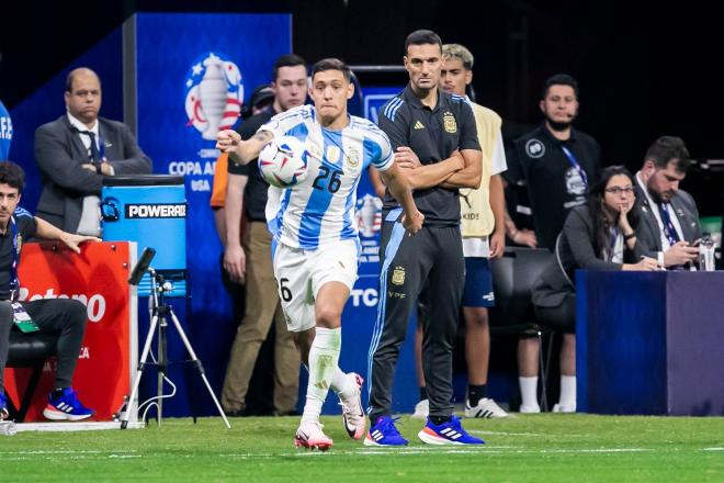 Nahuel Molina, con Argentina en la Copa América (Foto: Cordon Press).