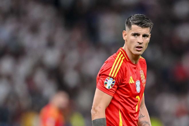 Álvaro Morata, en un partido de la selección española (FOTO: Cordón Press).