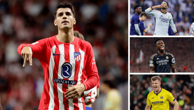 Álvaro Morata, más goles que Vinícius y Bellingham y los mismos que Sorloth.