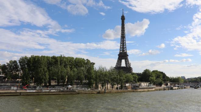 Imagen del  Sena y la Torre Eiffel durante los JJOO