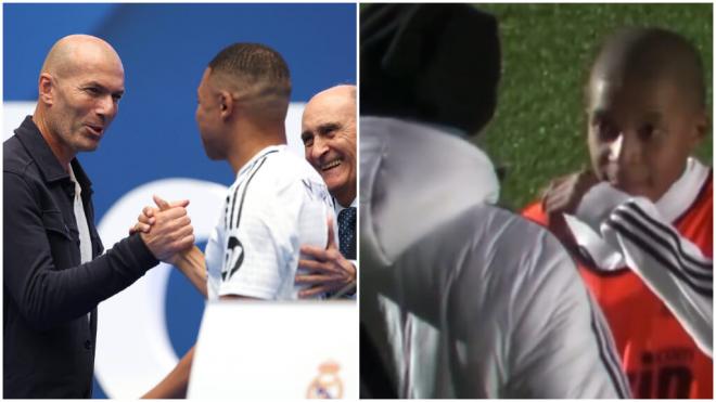 Mbappé estuvo de niño en Valdebebas a petición de Zidane (Cordon Press/ captura RMTV)