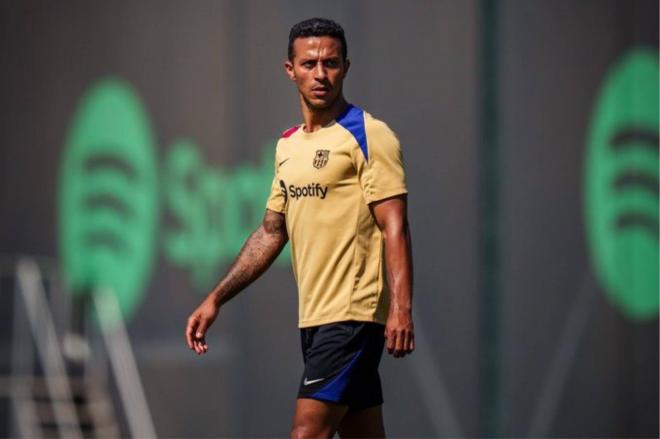 Thiago Alcántara, en un entrenamiento del Barça (Foto: FCB).