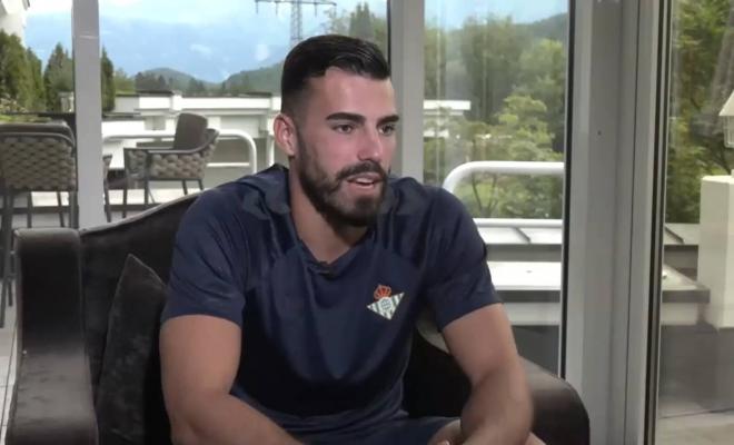 Guilherme Fernandes, en su entrevista para los medios del club.