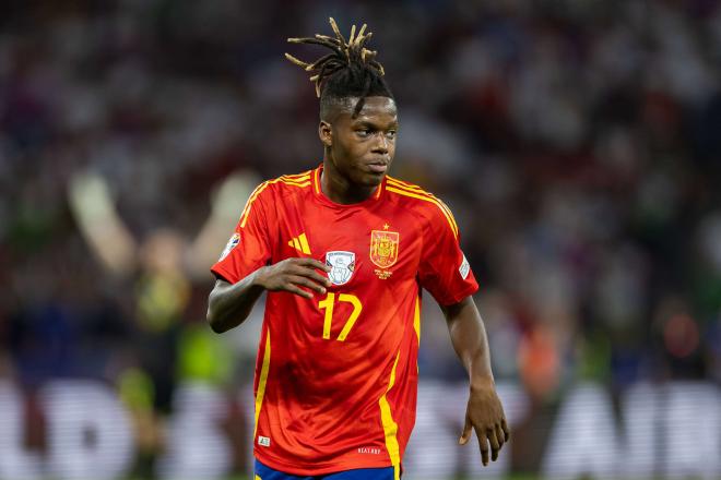 Nico Williams, en un partido con España durante la Eurocopa (Foto: Cordon Press).