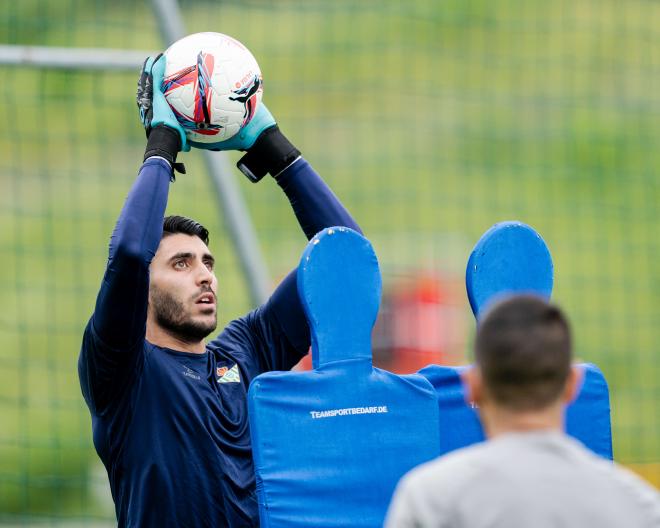 Rui Silva, entrenando con el Betis en Austria (Foto: Real Betis)