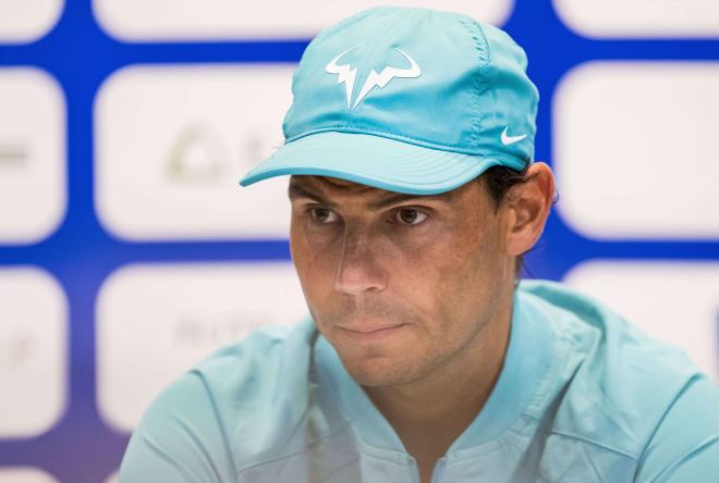 Rafa Nadal, en rueda de prensa (Foto: Cordon Press).