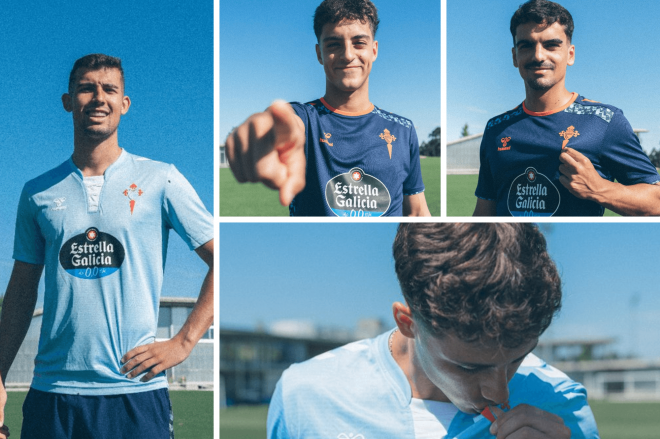 Damián Rodríguez, Hugo Álvarez, Pablo Durán y Carlos Domínguez (Foto: RC Celta).